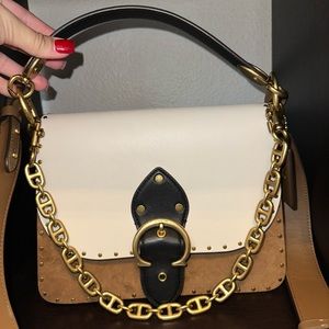 COACH Beat Saddle Bag, Tri Tone